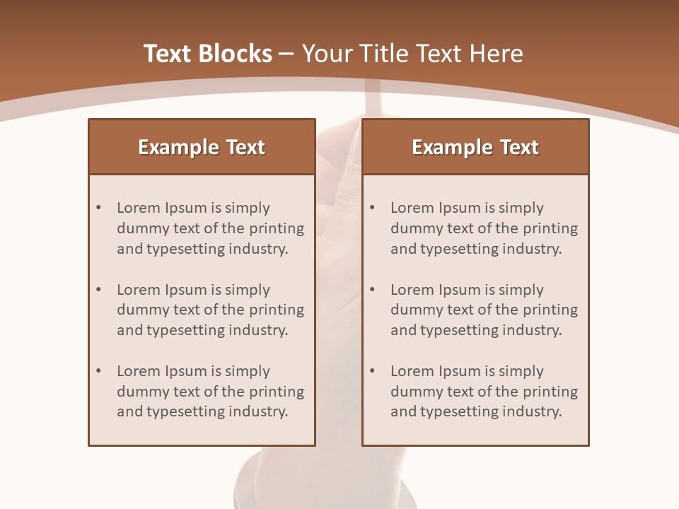 Displaying Text Field Blank PowerPoint Template