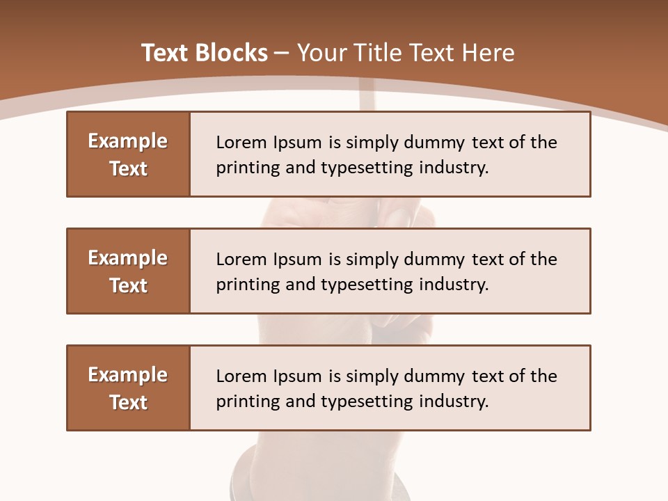 Displaying Text Field Blank PowerPoint Template