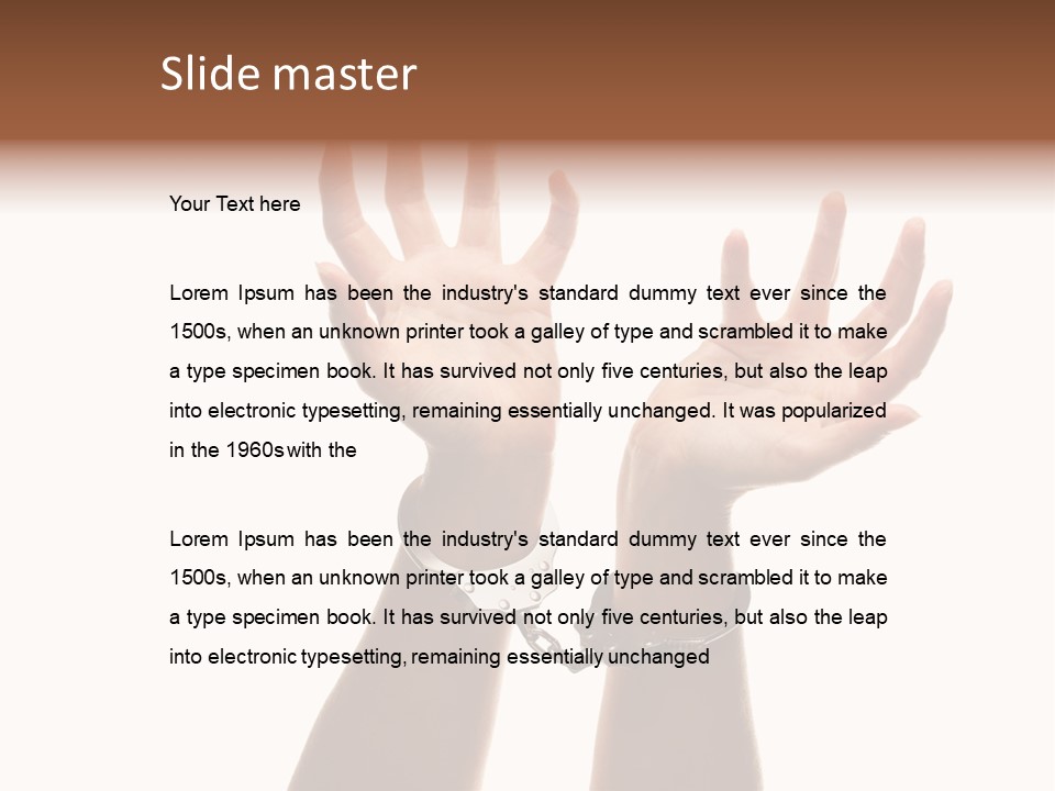 Villain Lawbreaker White PowerPoint Template