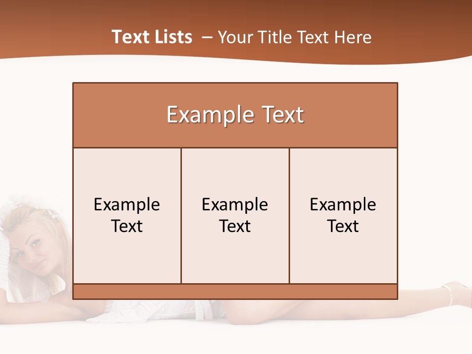 Sexy Lady Sensuality PowerPoint Template