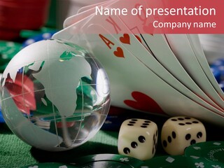 Gamble Casino Chips PowerPoint Template