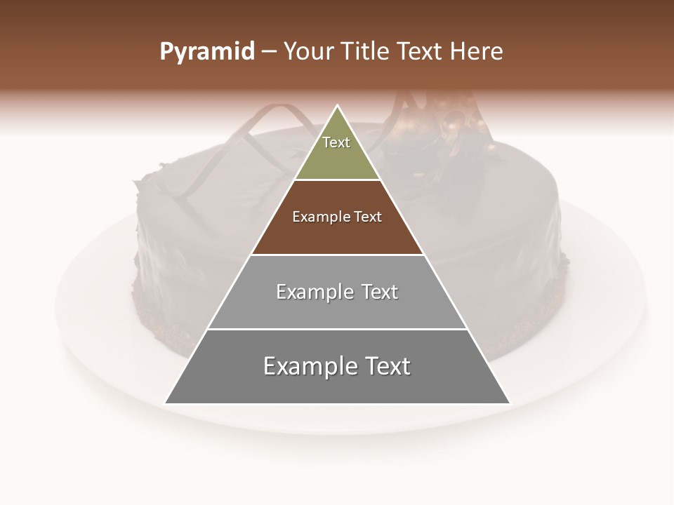 A Chocolate Cake With A Mouse On Top Of It PowerPoint Template