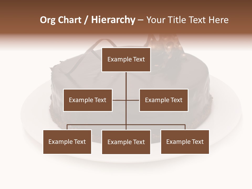 A Chocolate Cake With A Mouse On Top Of It PowerPoint Template