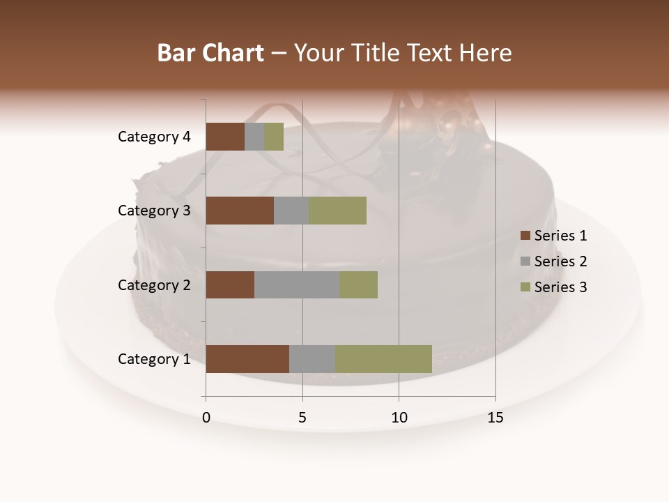 A Chocolate Cake With A Mouse On Top Of It PowerPoint Template