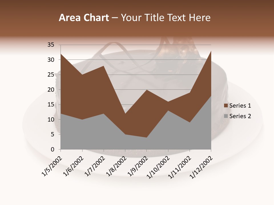 A Chocolate Cake With A Mouse On Top Of It PowerPoint Template