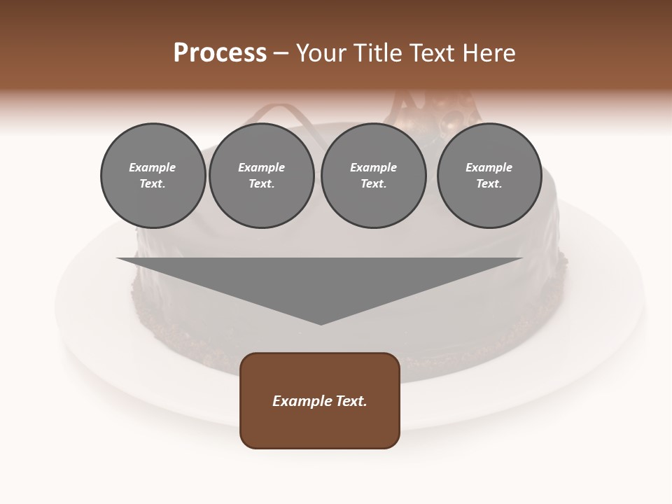 A Chocolate Cake With A Mouse On Top Of It PowerPoint Template