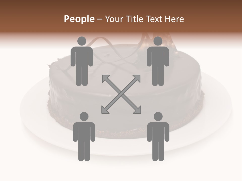 A Chocolate Cake With A Mouse On Top Of It PowerPoint Template
