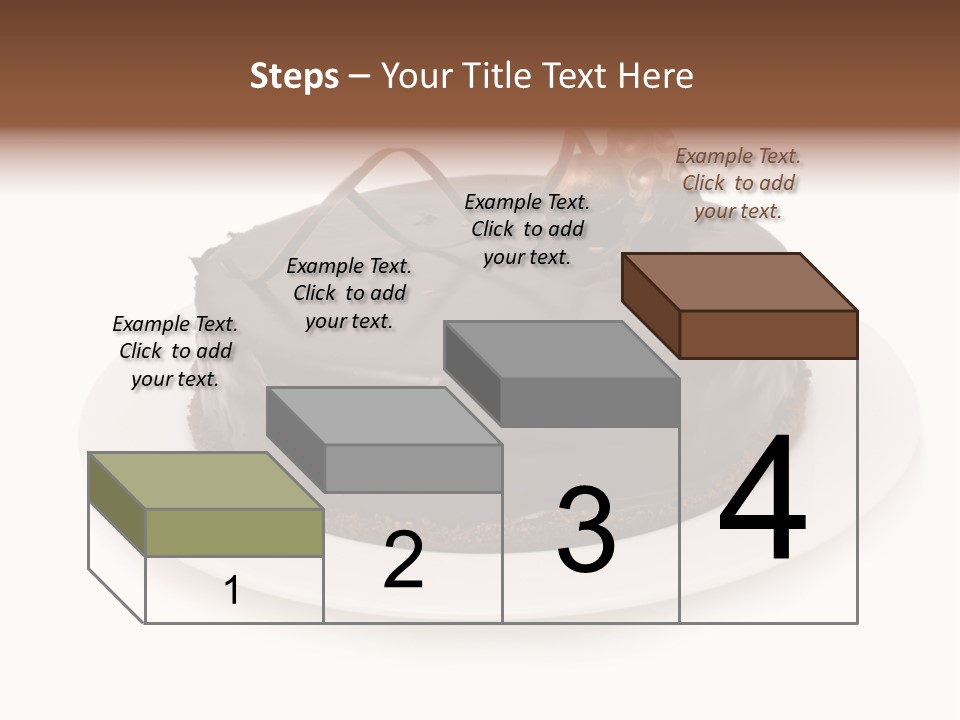 A Chocolate Cake With A Mouse On Top Of It PowerPoint Template