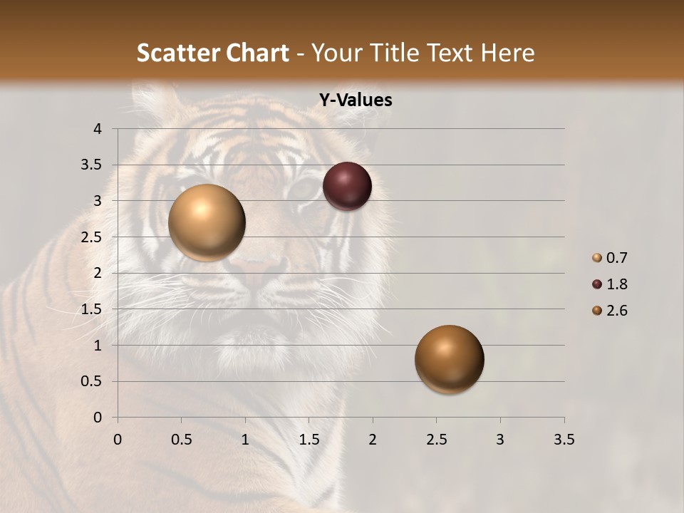 Tongue Head Tigress PowerPoint Template