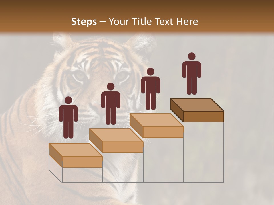 Tongue Head Tigress PowerPoint Template