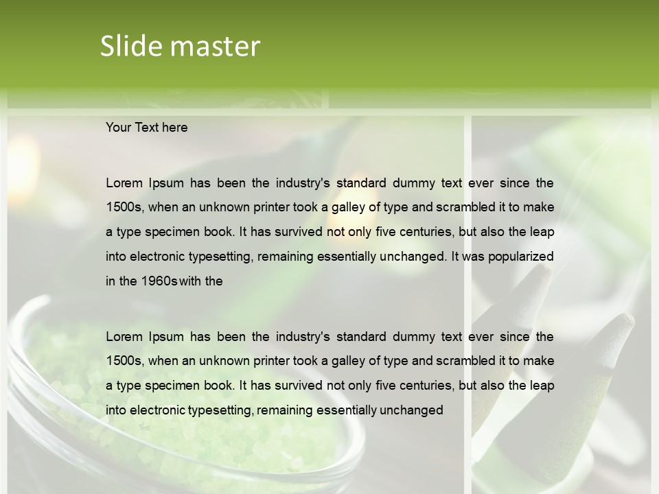 Closeup White Healthy PowerPoint Template