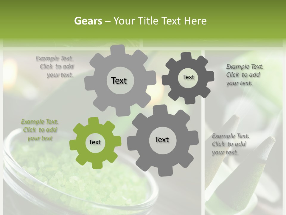 Closeup White Healthy PowerPoint Template