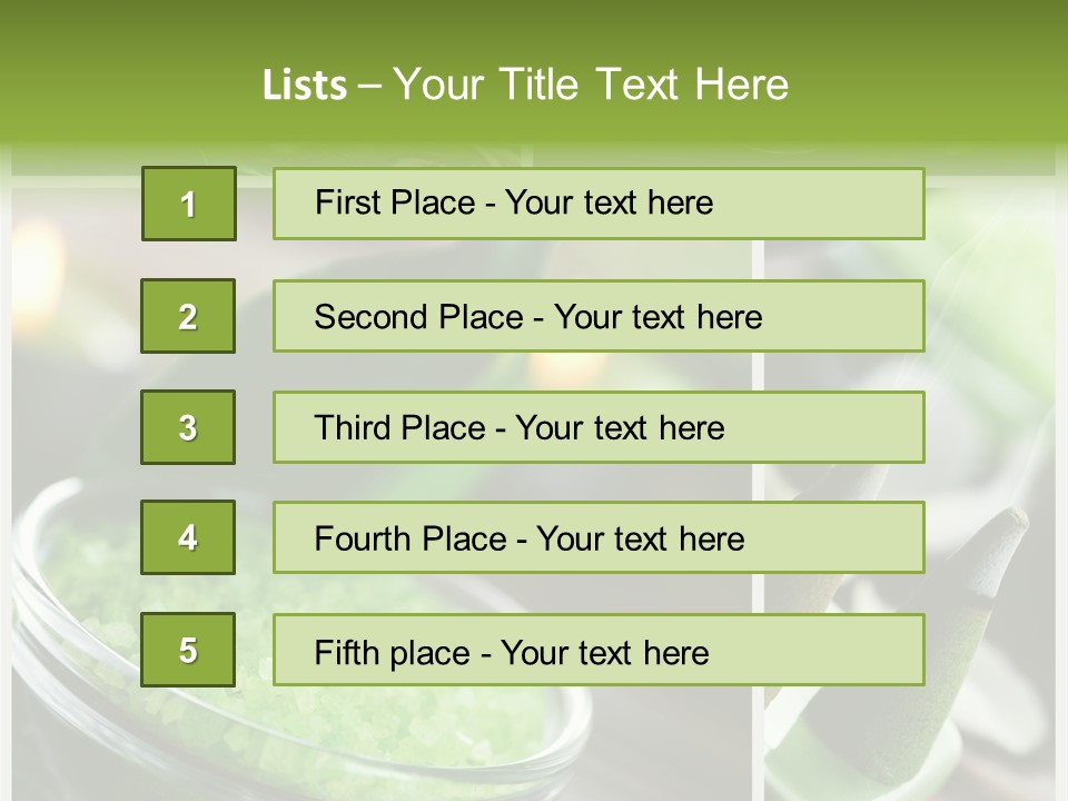 Closeup White Healthy PowerPoint Template