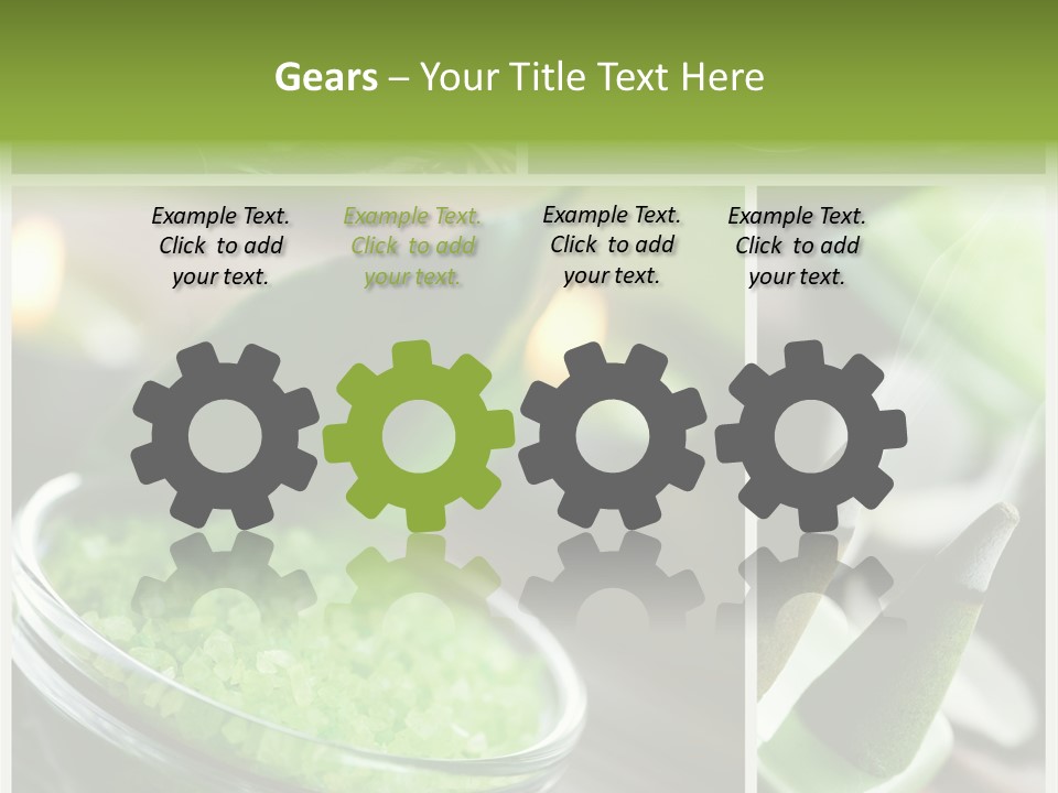 Closeup White Healthy PowerPoint Template