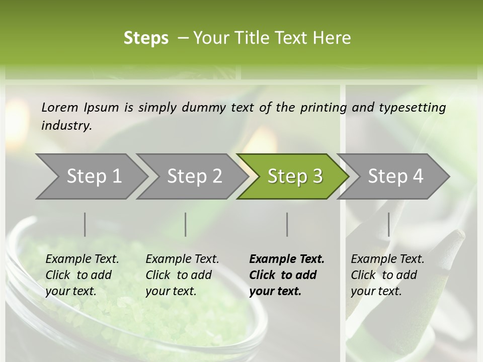 Closeup White Healthy PowerPoint Template
