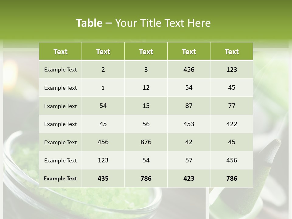 Closeup White Healthy PowerPoint Template