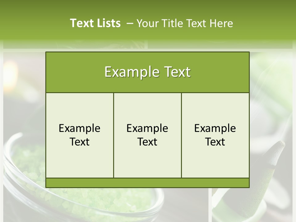 Closeup White Healthy PowerPoint Template