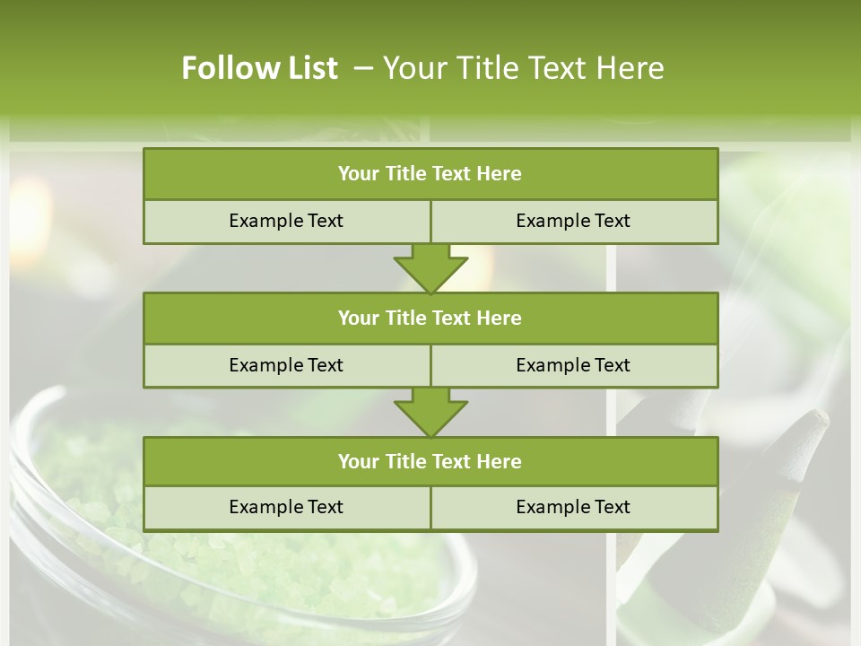 Closeup White Healthy PowerPoint Template