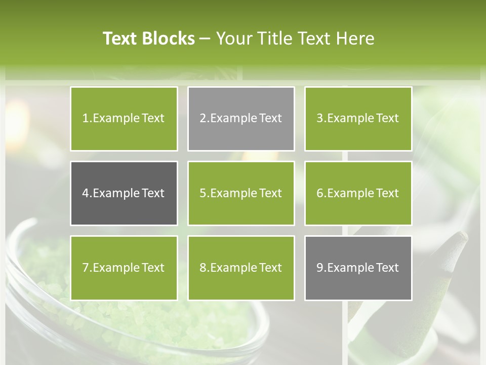 Closeup White Healthy PowerPoint Template