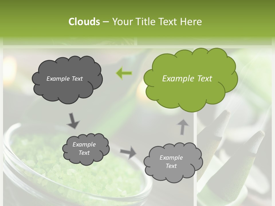 Closeup White Healthy PowerPoint Template
