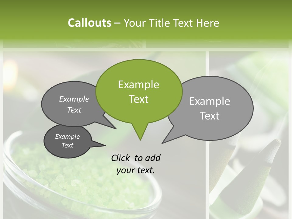 Closeup White Healthy PowerPoint Template