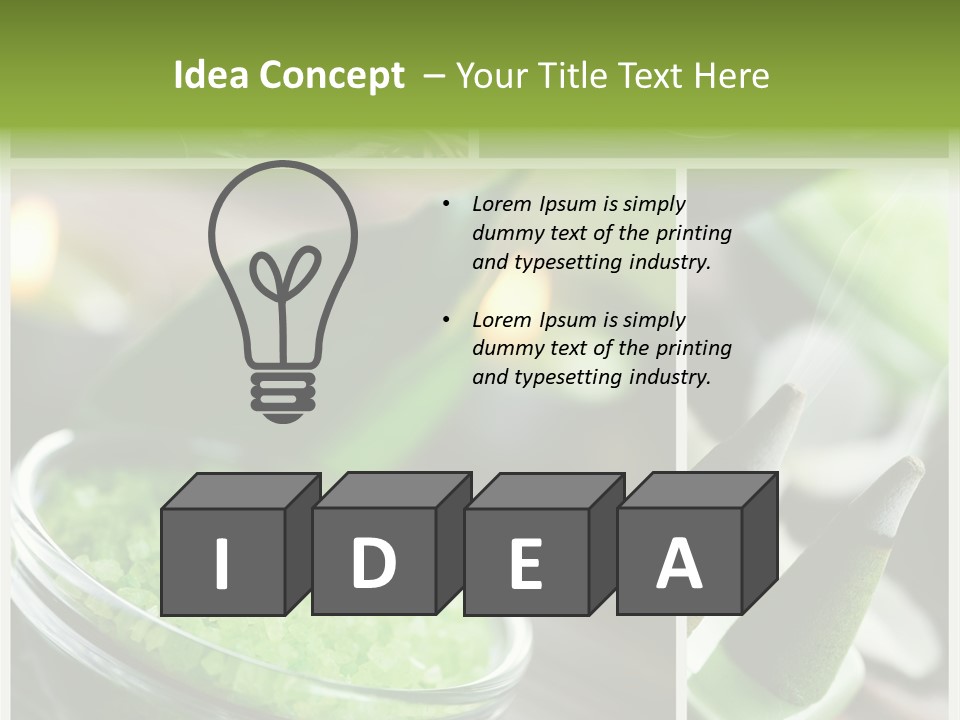 Closeup White Healthy PowerPoint Template