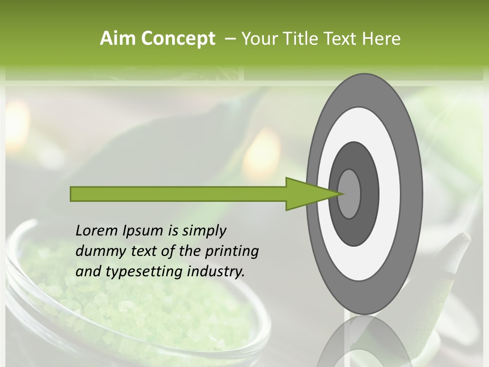 Closeup White Healthy PowerPoint Template