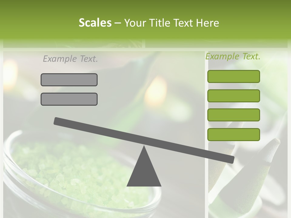 Closeup White Healthy PowerPoint Template