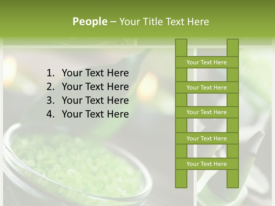 Closeup White Healthy PowerPoint Template