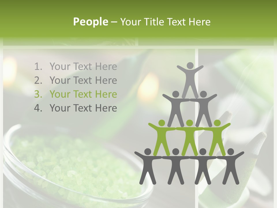 Closeup White Healthy PowerPoint Template