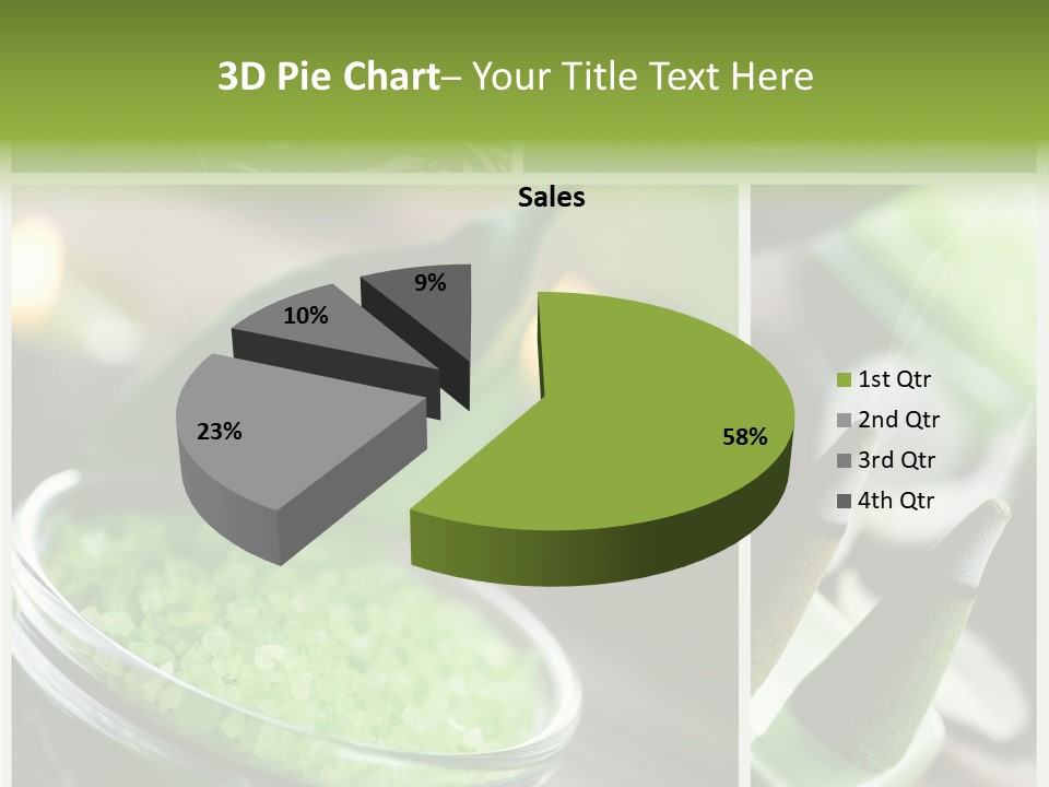 Closeup White Healthy PowerPoint Template