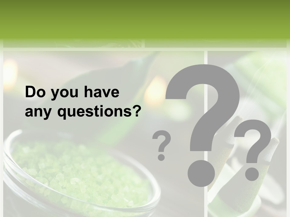 Closeup White Healthy PowerPoint Template