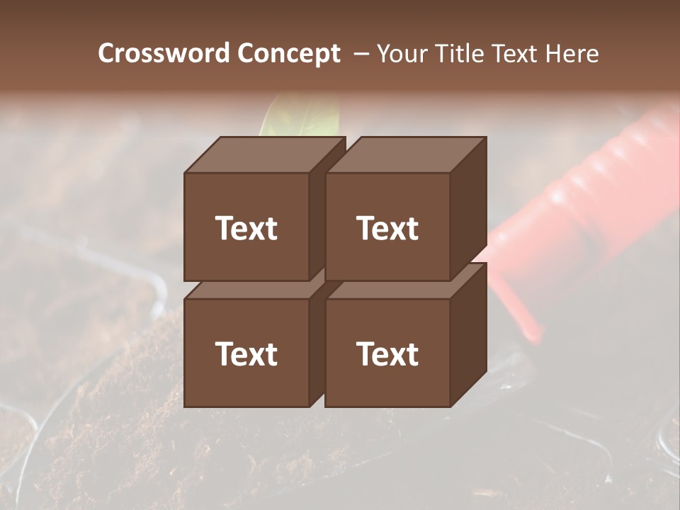 Seedling Soil Growth PowerPoint Template