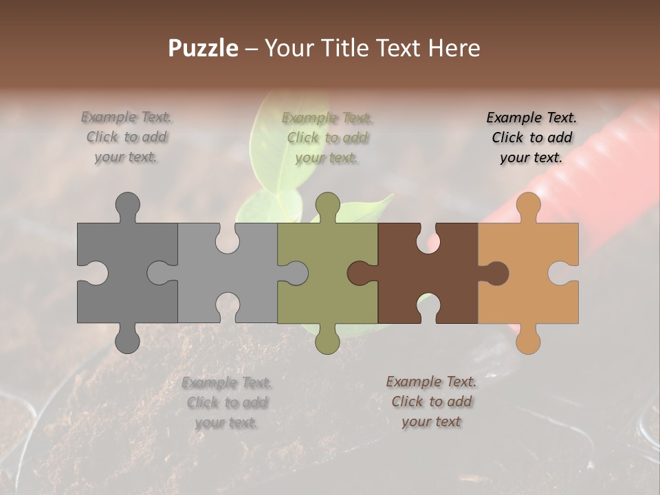 Seedling Soil Growth PowerPoint Template