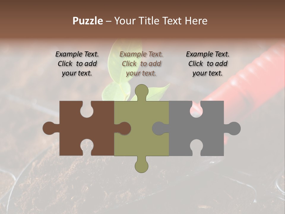 Seedling Soil Growth PowerPoint Template