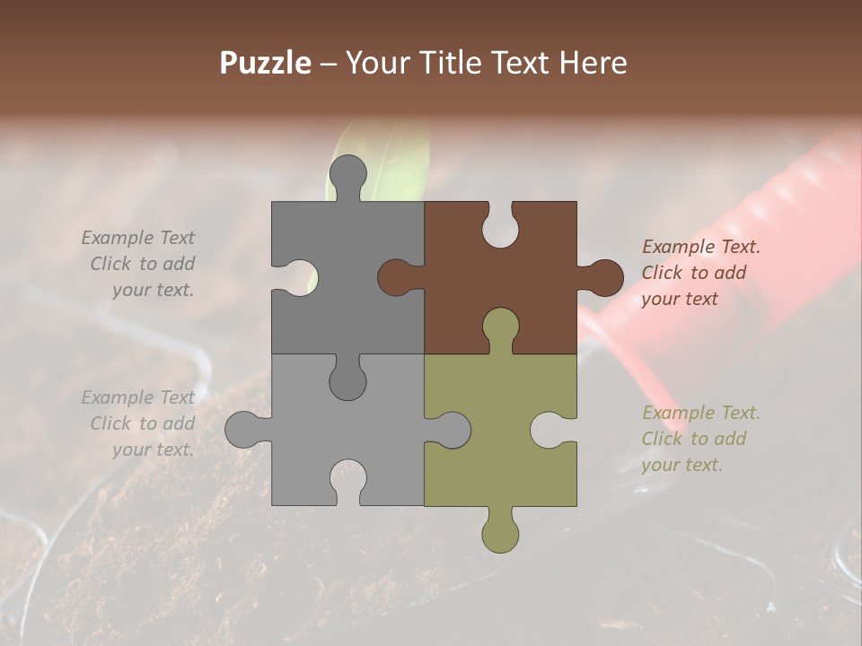 Seedling Soil Growth PowerPoint Template