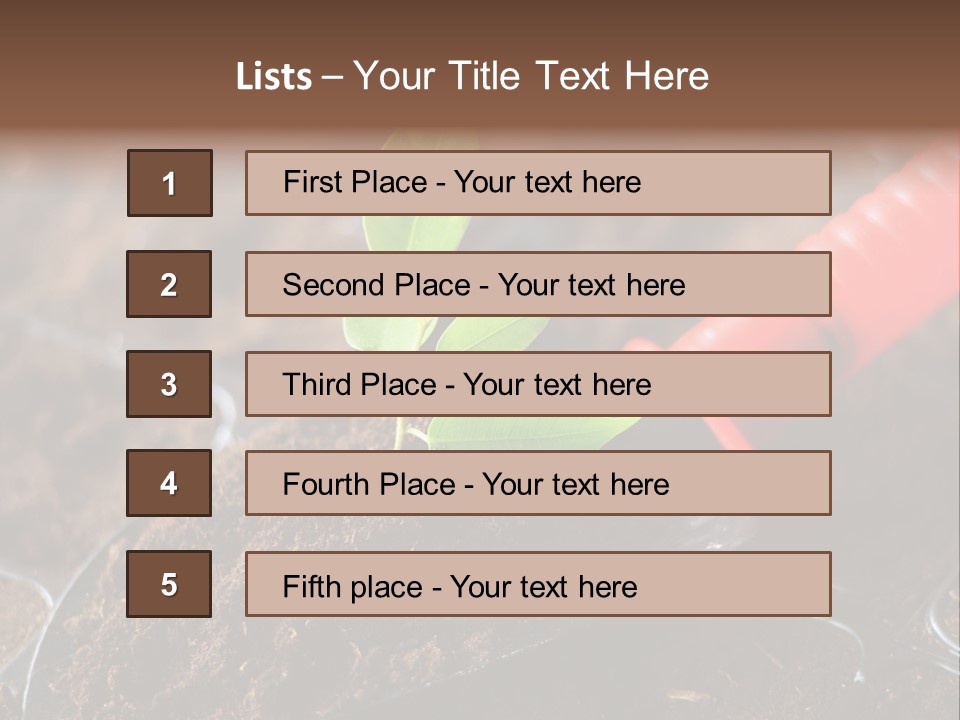Seedling Soil Growth PowerPoint Template