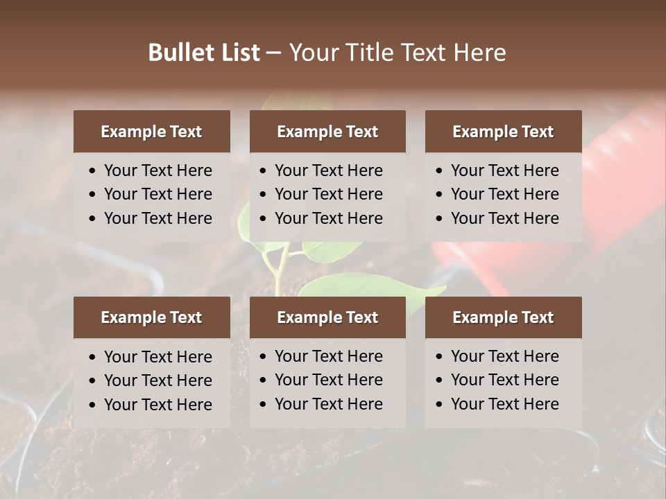 Seedling Soil Growth PowerPoint Template