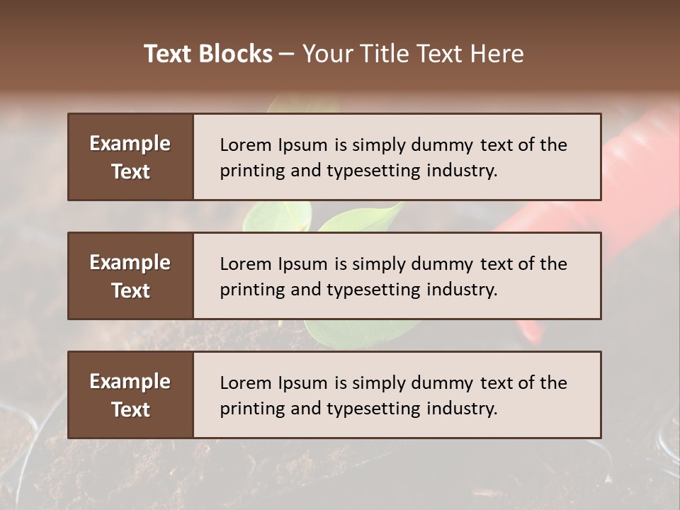 Seedling Soil Growth PowerPoint Template
