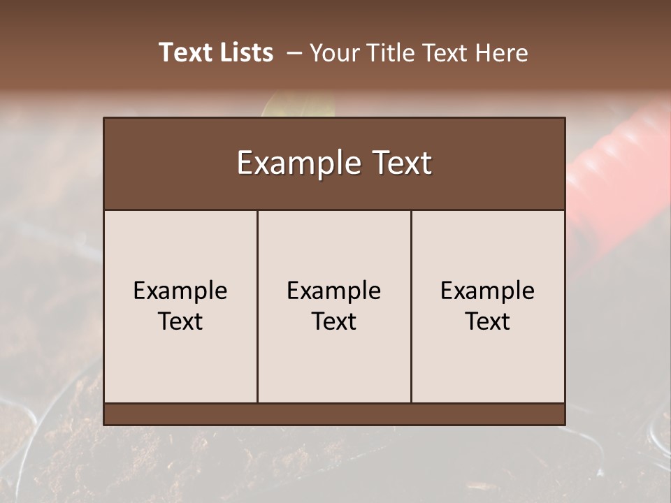 Seedling Soil Growth PowerPoint Template