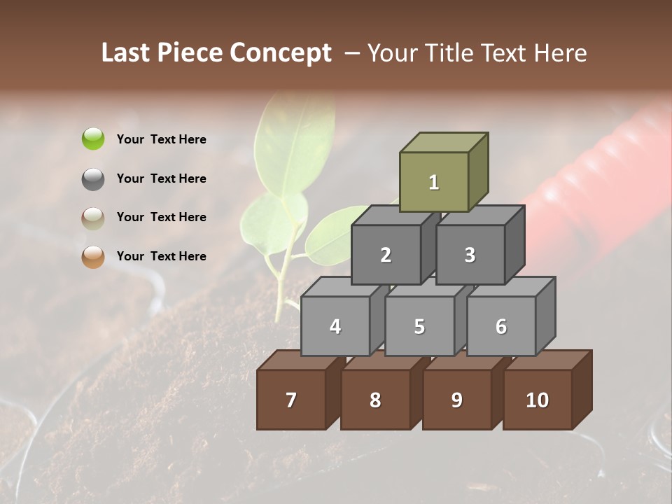 Seedling Soil Growth PowerPoint Template