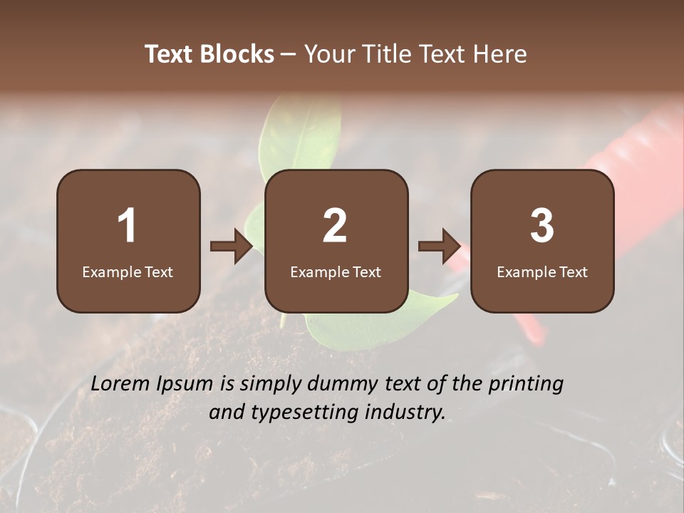 Seedling Soil Growth PowerPoint Template