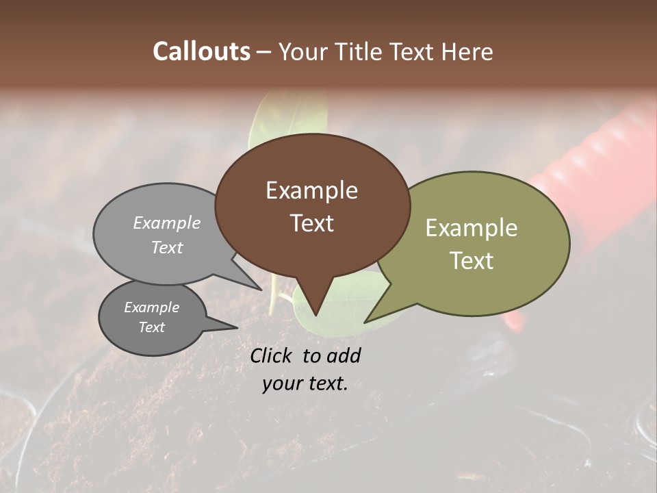 Seedling Soil Growth PowerPoint Template