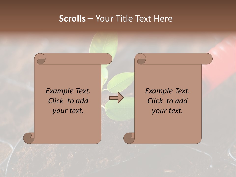 Seedling Soil Growth PowerPoint Template