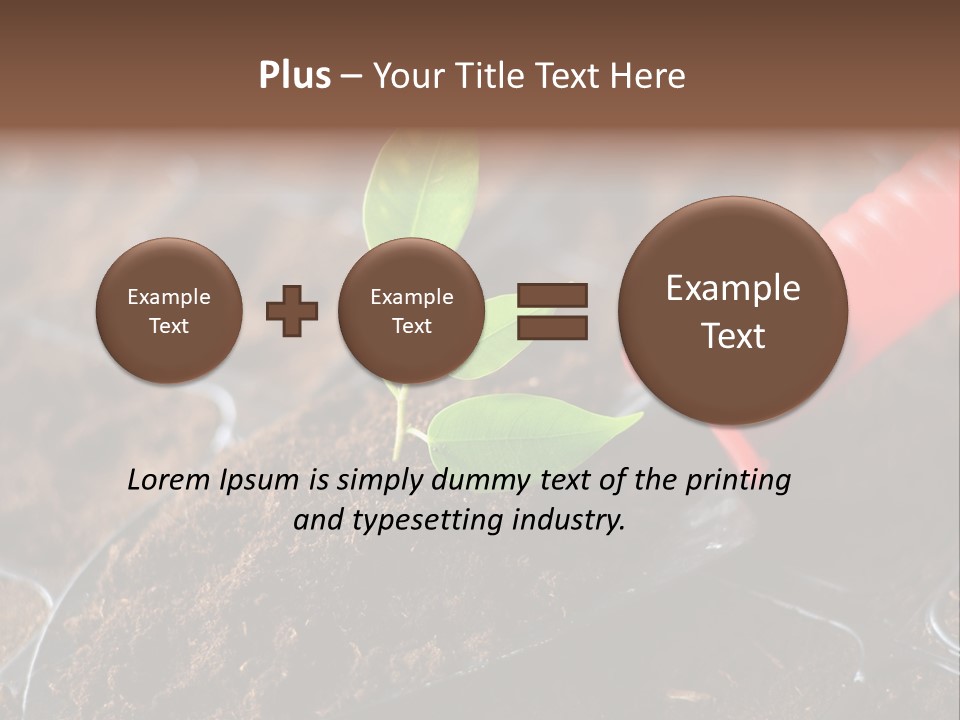 Seedling Soil Growth PowerPoint Template