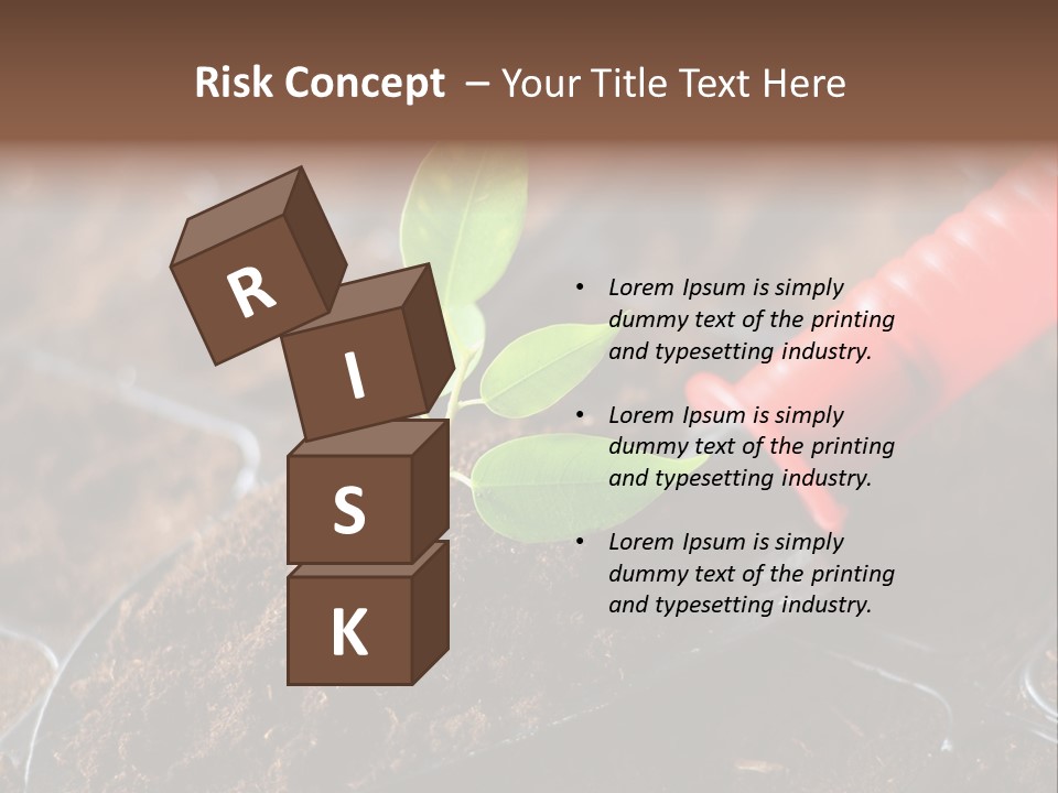 Seedling Soil Growth PowerPoint Template