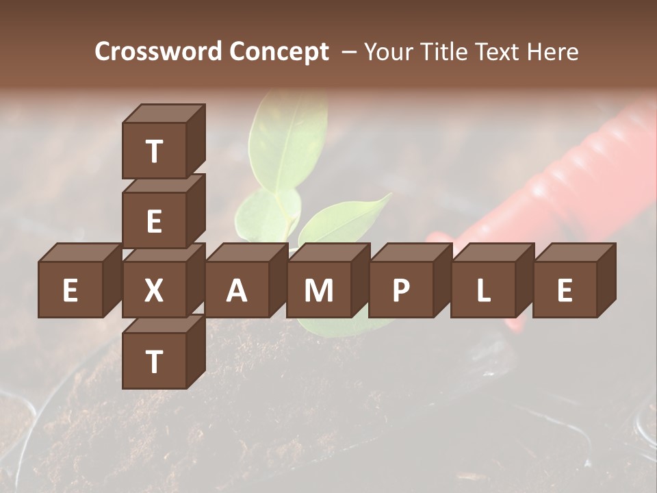 Seedling Soil Growth PowerPoint Template