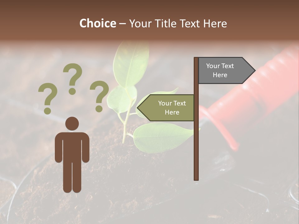 Seedling Soil Growth PowerPoint Template