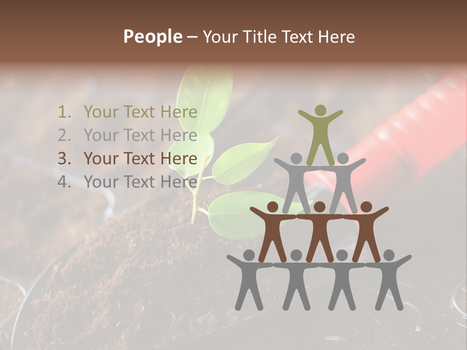Seedling Soil Growth PowerPoint Template