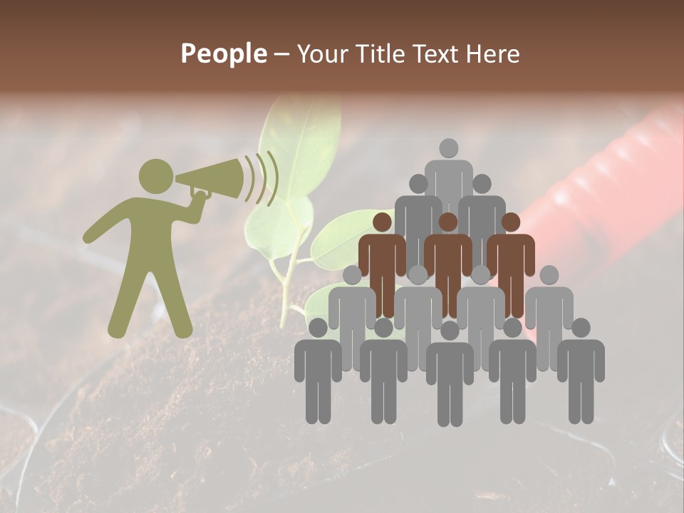 Seedling Soil Growth PowerPoint Template
